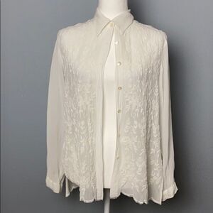 Creative Clothing Vintage Embroidered Button Down